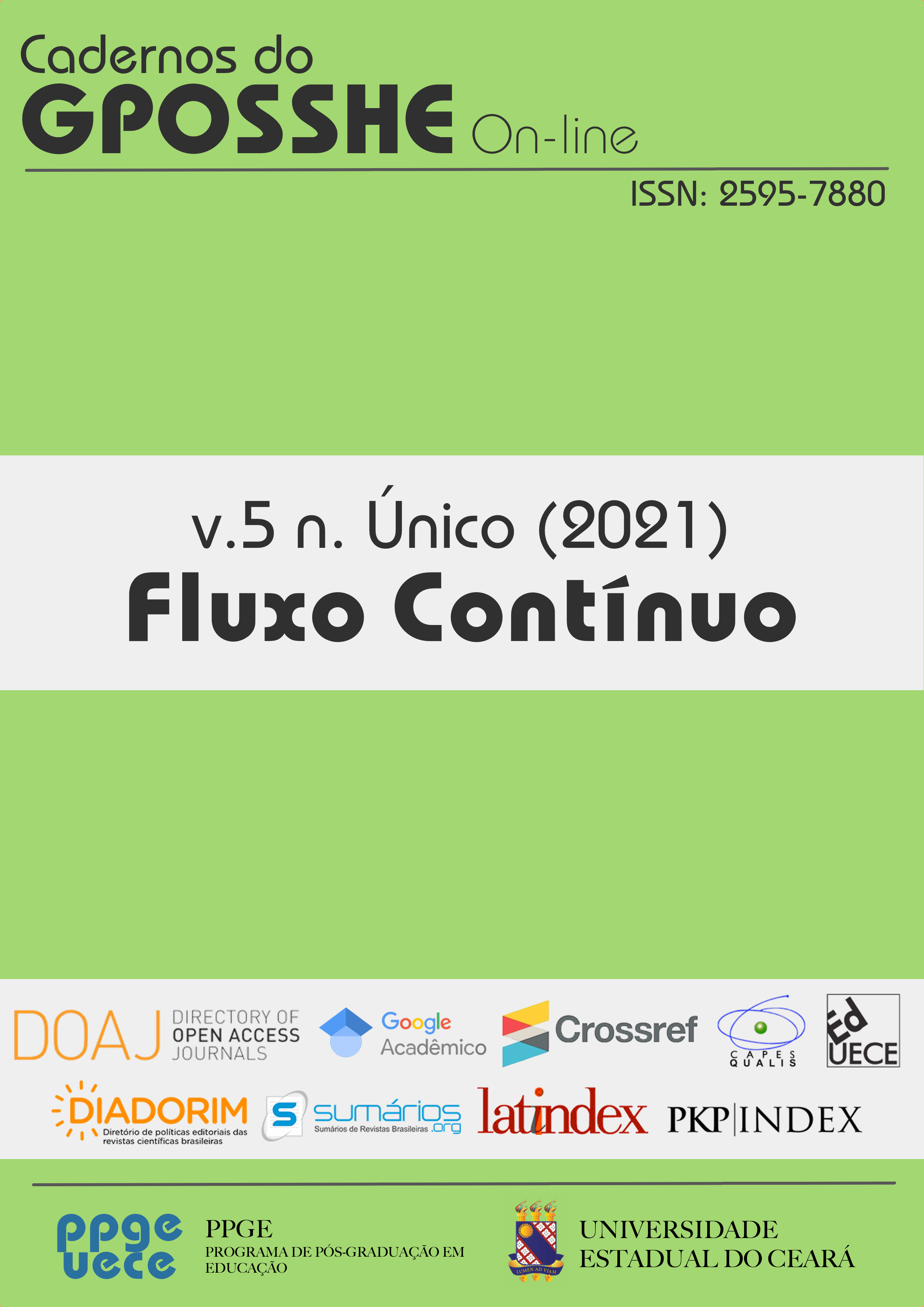 					Visualizar v. 5 n. 1 (2021): Fluxo Contínuo
				