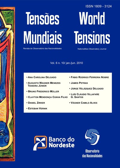 					Ver Vol. 6 Núm. 10 (2010): Tensões Mundiais
				