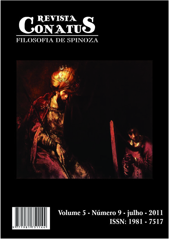 Revista Conatus - Filosofia de Spinoza - V5N9 - Julho 2011