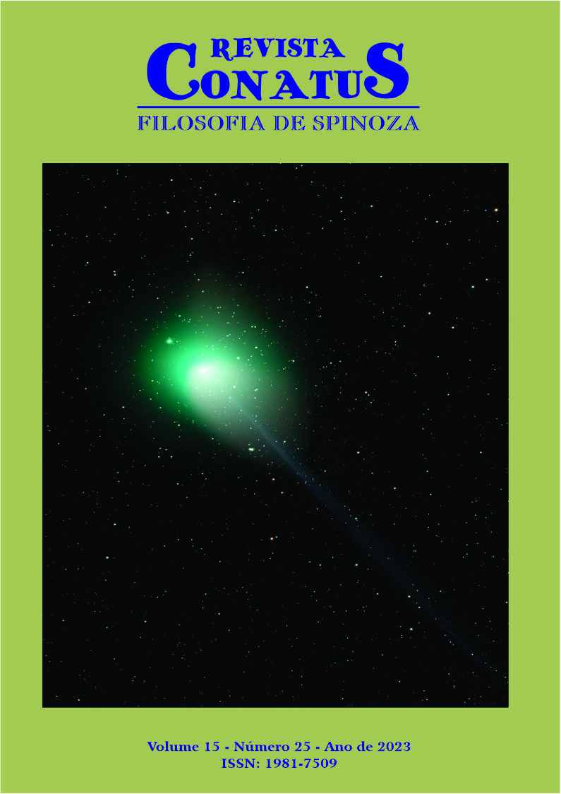 Revista Conatus - Filosofia de Spinoza - V15N25 - Julho de 2023