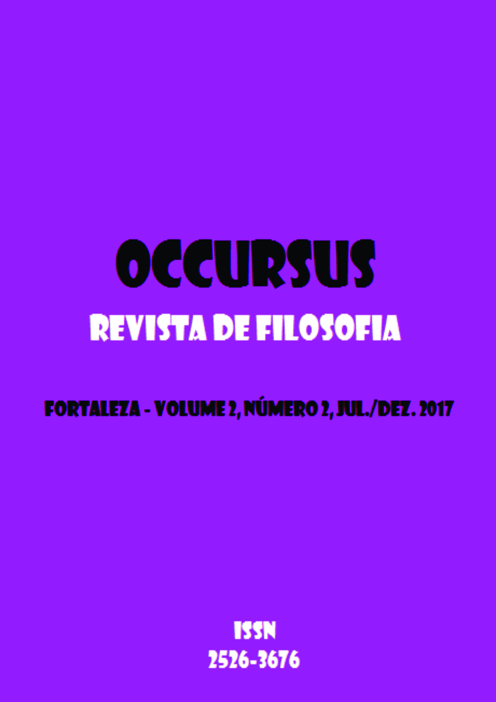 Occursus - Revista de Filosofia - V2N2 - Jul./Dez. 2017