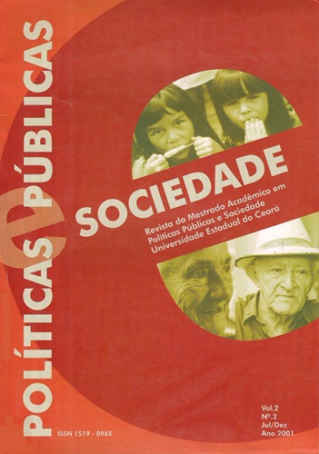 					Ver Vol. 1 Núm. 2 (2001): Revista Políticas Públicas e Sociedade
				