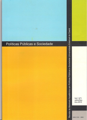 					Visualizar v. 1 n. 1 (2008): Revista Políticas Públicas e Sociedade
				