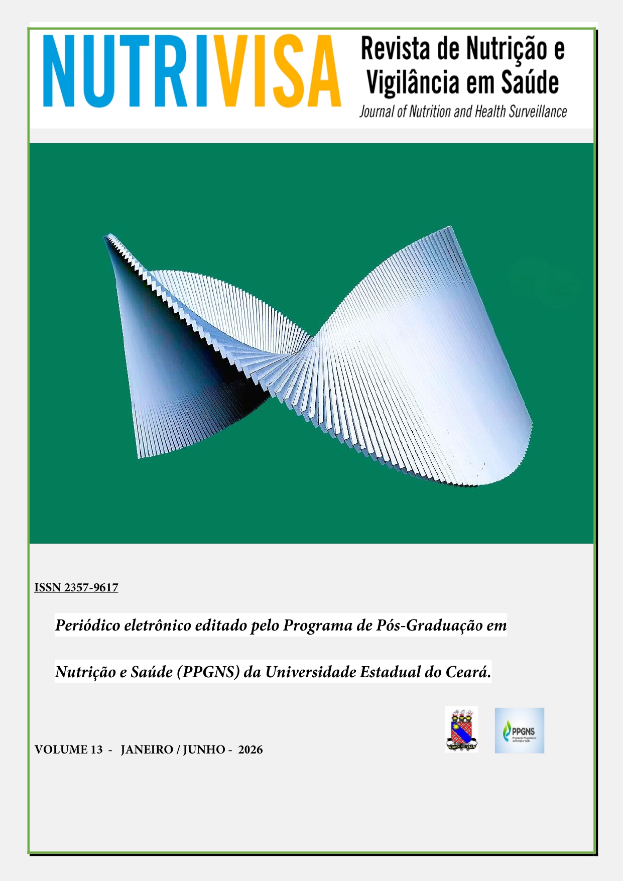 					Visualizar v. 13 n. 1 (2026): Nutrivisa (jan/jun)
				