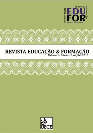 					Visualizar v. 1 n. 3 (2016): Educação & Formação
				